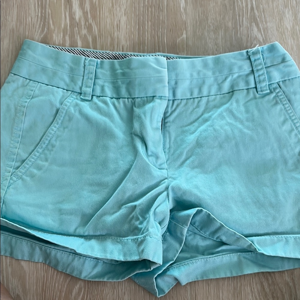 J. Crew Blue chino Shorts with Light Fabric